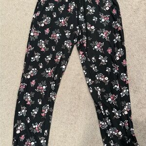Flora Nikrooz Black Floral Kids Pants